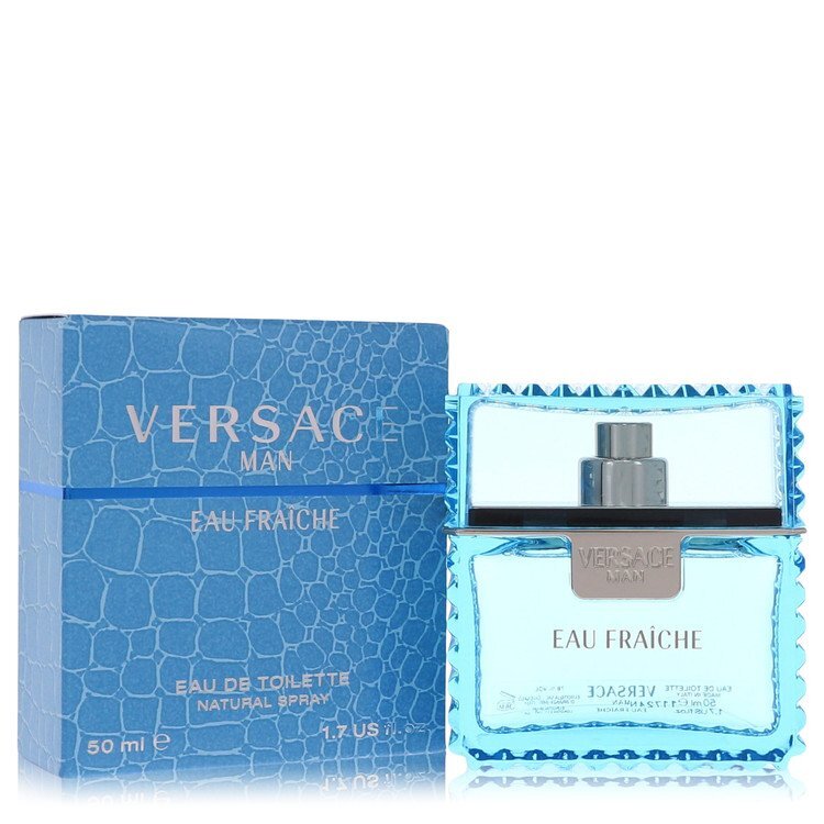 Versace Man by Versace Eau Fraiche Eau De Toilette Spray (Blue) 1.7 oz (Men)